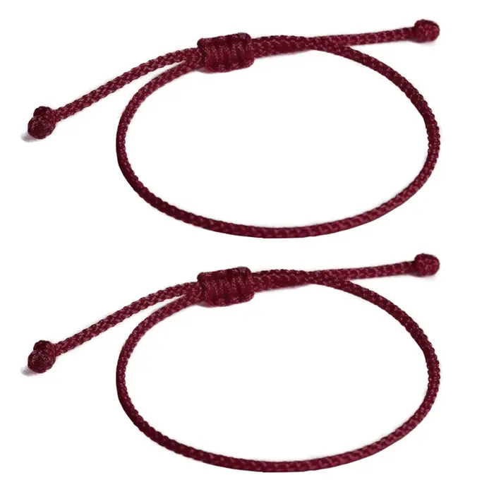 Lot de 2 bracelets bouddhistes tibétains pour femmes et hommes