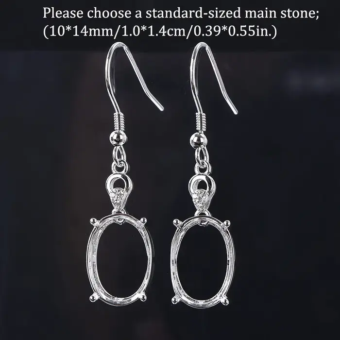 Base de boucle d'oreille narpour femme, matériau en argent S925, bijoux à bricoler soi-même, accesso