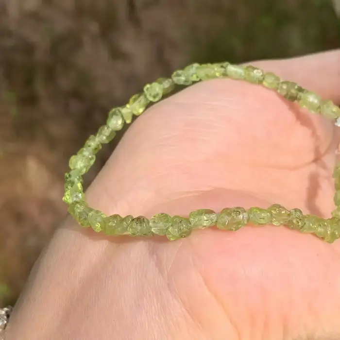 Bracelet Péridot Naturel pour Femme