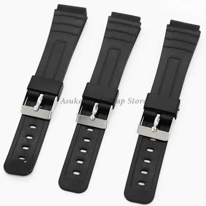Bracelet en caoutchouc de Silicone pour Casio W800H A158/168 AE1200/1300 F91W F84, 12/14/16/18/20/22mm, accessoires pour hommes et femmes