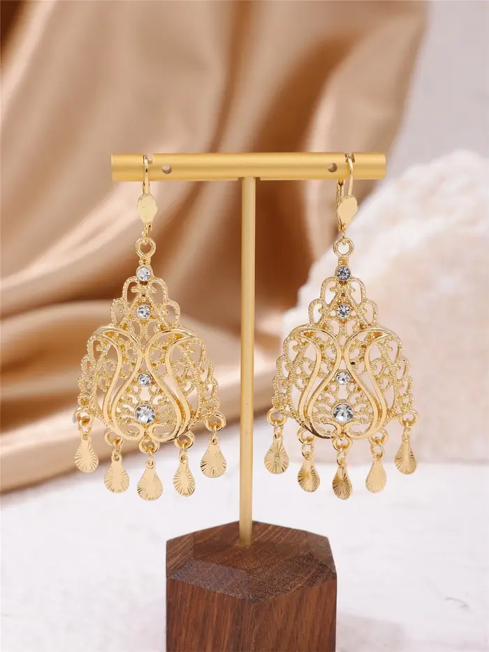 Boucles d'oreilles de mariée du moyen-orient, bijoux populaires maroc, bijoux en forme d'amour