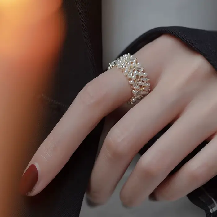 Bagues couleur or en Zircon pour femmes