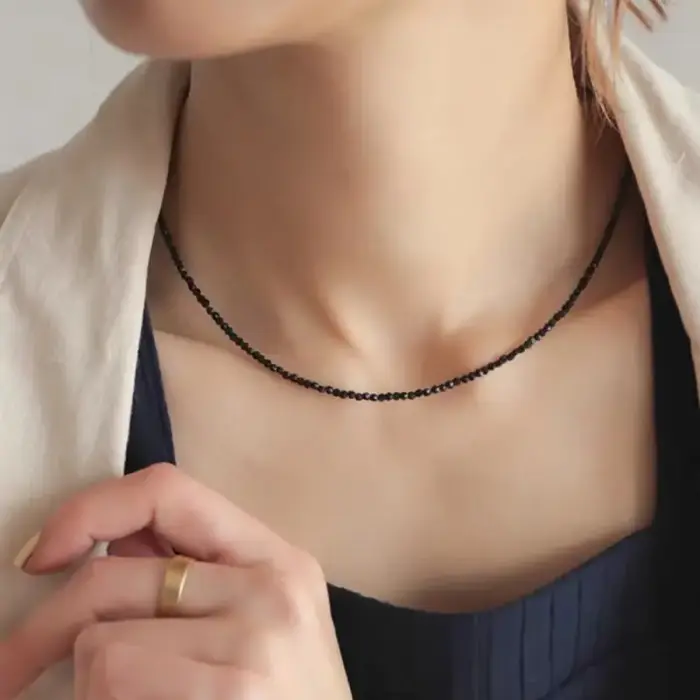 Ensemble de bracelets et colliers en pierre naturelle bohème Simple pour femmes