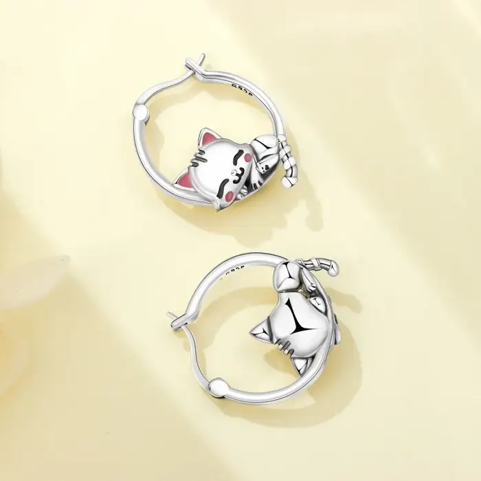 Boucles d'oreilles en argent sterling S925