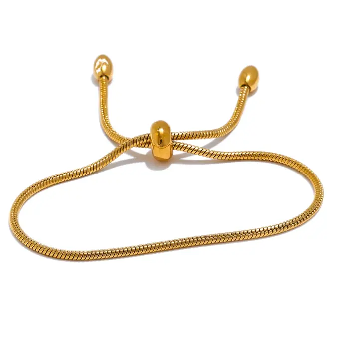 Yhpup – Bracelet réglable extractible avec chaîne de base exquise, plaqué or et platine, bijoux quot