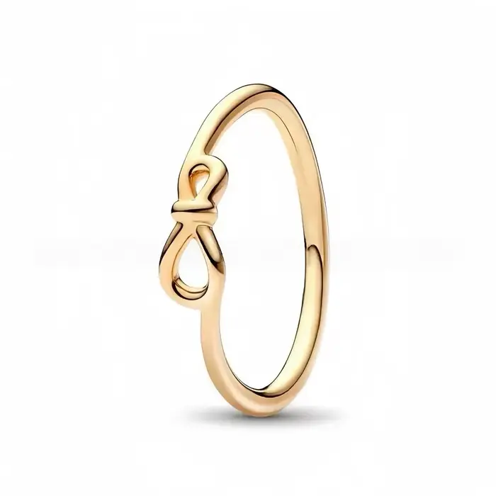 Bague Sun Star avec nœud en forme de flocon de neige scintillant, bijoux en argent pur S925 pour fem
