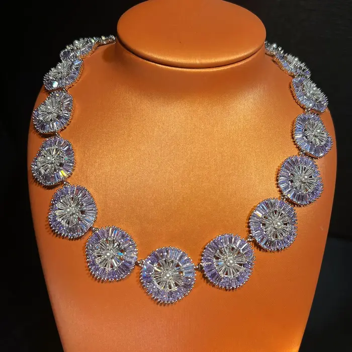 Ensemble de bijoux en pierres précieuses colorées pour femmes