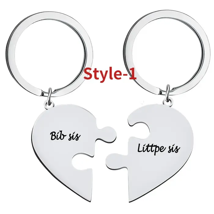 Collier BFF en Acier Inoxydable pour Famille, Pendentif Ajustable, Ensemble de Bijoux, Cadeaux pour 