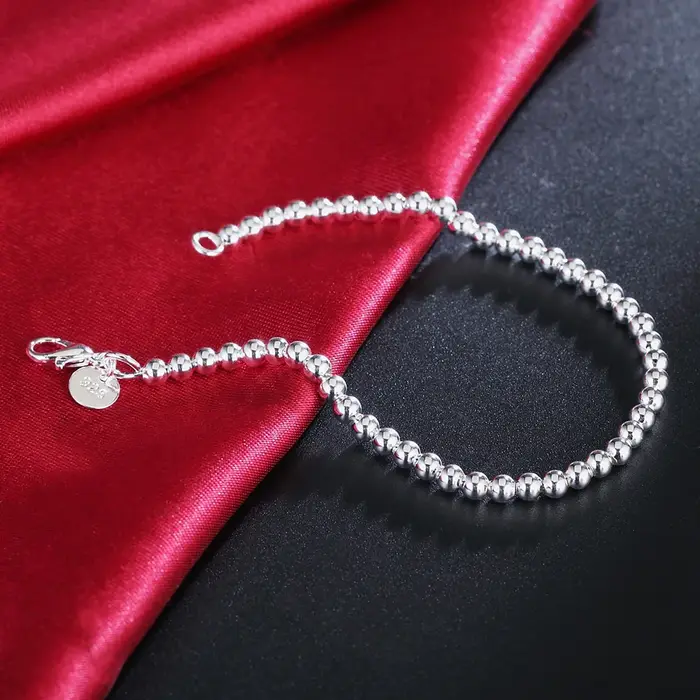 Cadeaux de Noël, bracelet en argent sterling 925