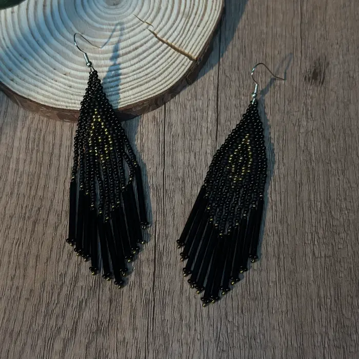 Boucles d'oreilles en perles de rocaille, style bohème, pendantes, franges perlées, perles de verre, bijoux faits à la main pour femmes, adaptés à un usage quotidien