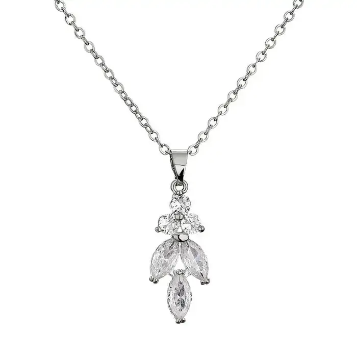 ZAKOL Retro géométrique cuivre zircon collier pour les femmes personnalisé exquis tous les jours prom Evning Party bijoux accessoires