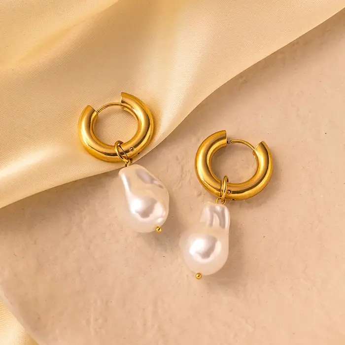Boucle d'oreille ronde en métal Vintage pour femmes