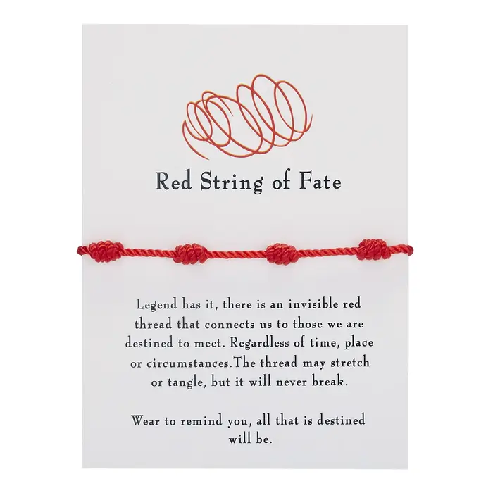 Bracelet de Protection en corde rouge fait à la main, 7 nœuds, amulette porte-bonheur pour réussir, 