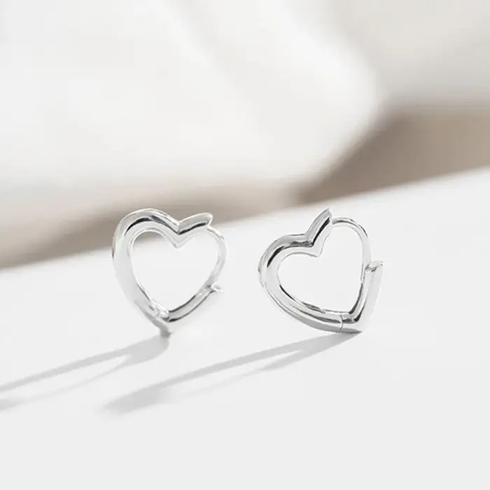 REETI – boucles d'oreilles en argent Sterling 925, créoles en forme de cœur, bijoux créatifs Sexy po