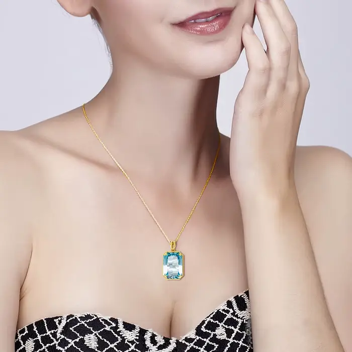 Pendentif en or véritable 14K pour femmes