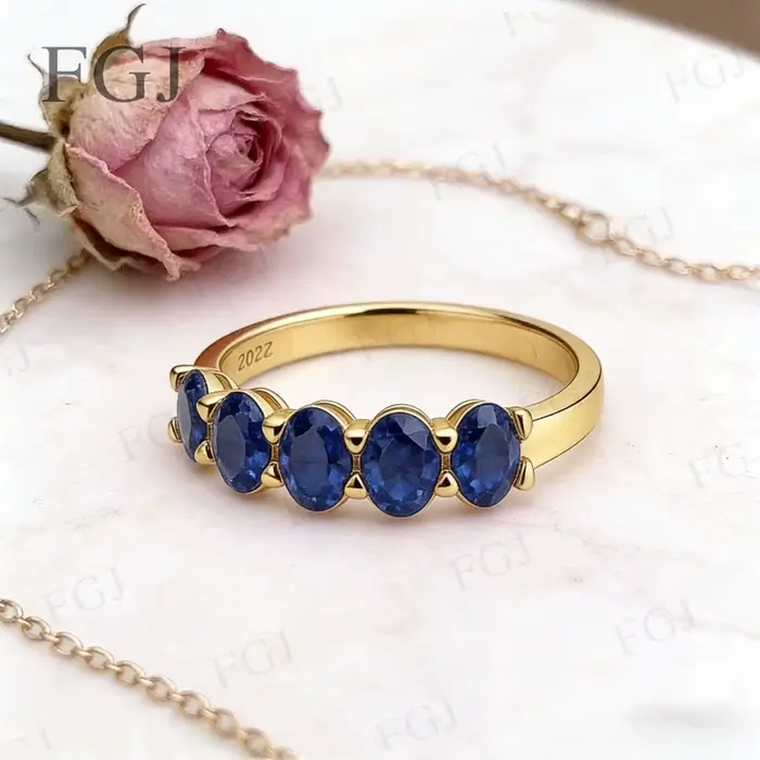 Bague rubis/saphir/cloumbia/Moissanite