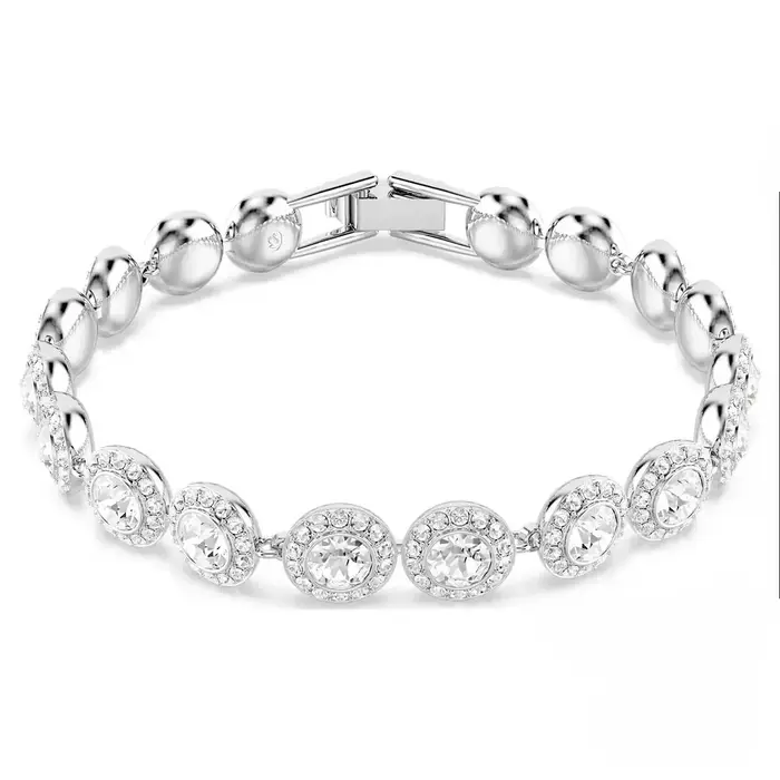 Ensemble Collier, Boucles d'Oreilles et Bracelet en Cristal Rond Diamanté « Bonheur Classique » 2026