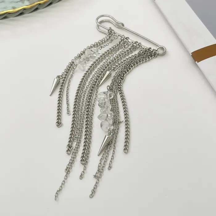 Pendentif chaîne en métal de personnalité exagérée