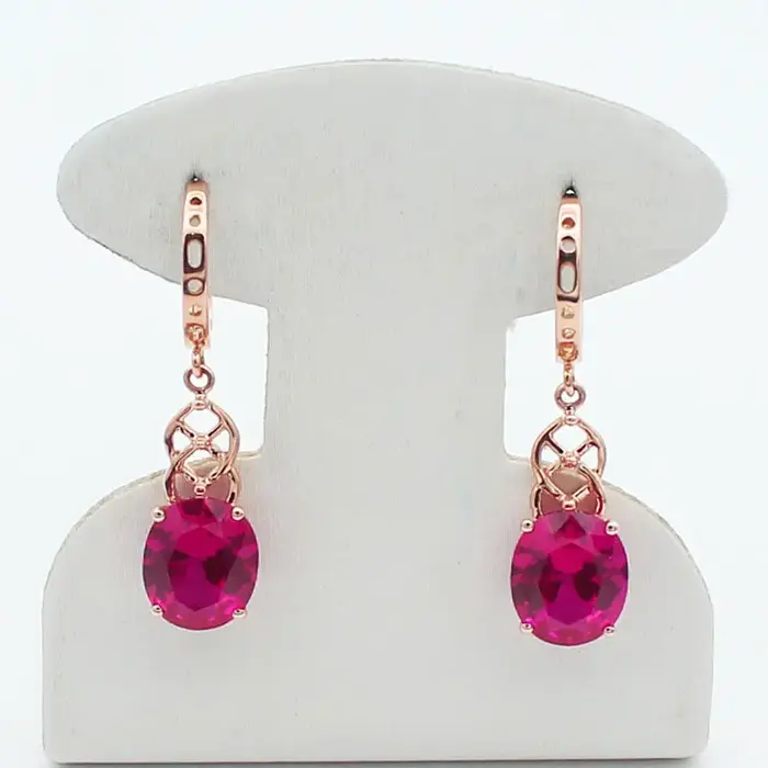 Boucles d'oreilles en or rose pour femmes