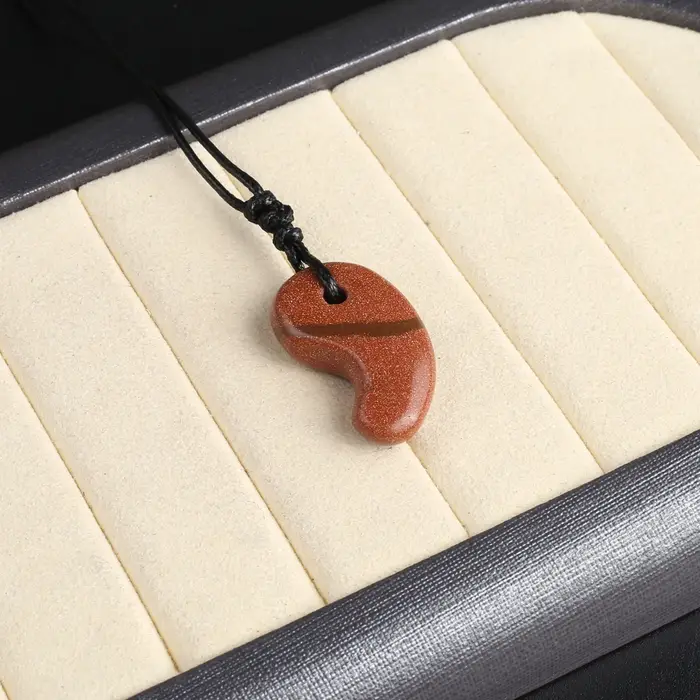 Mini collier pendentif en forme de virgule pour hommes et femmes