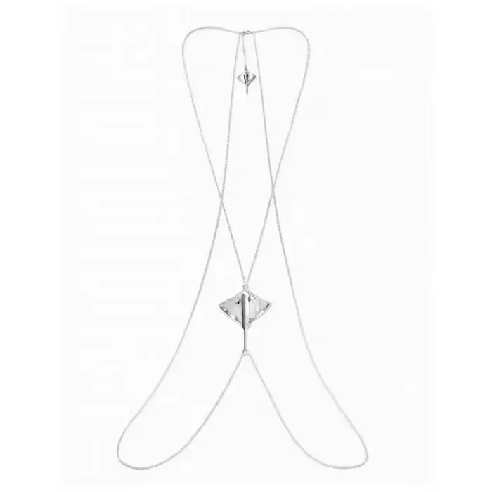 Collier long en diamant, nouveau style de mode, design de niche, avec port personnalisé et style acc