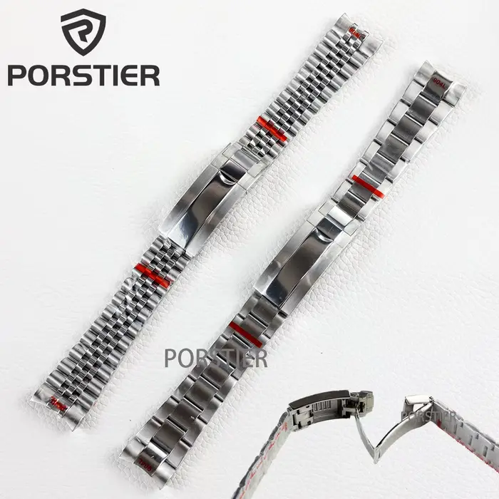 Oyster 20mm Bracelet jubilé Bracelet en acier inoxydable de haute qualité Bracelet de montre pour journal sous-marin étanche NH35 36/39mm boîtier de montre