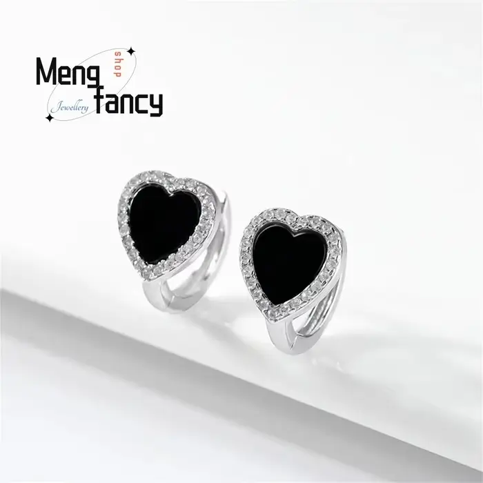 Boucles d'oreilles en argent sterling 925 incrustées de jadéite pour femmes élégantes et sexy, bijoux fins et modernes pour occasions spéciales