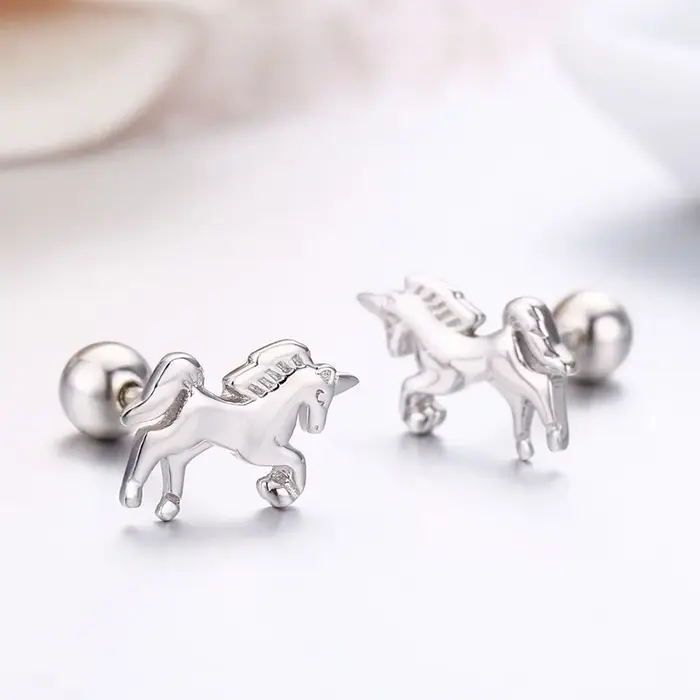 Boucles d'oreilles à vis en argent Sterling 925
