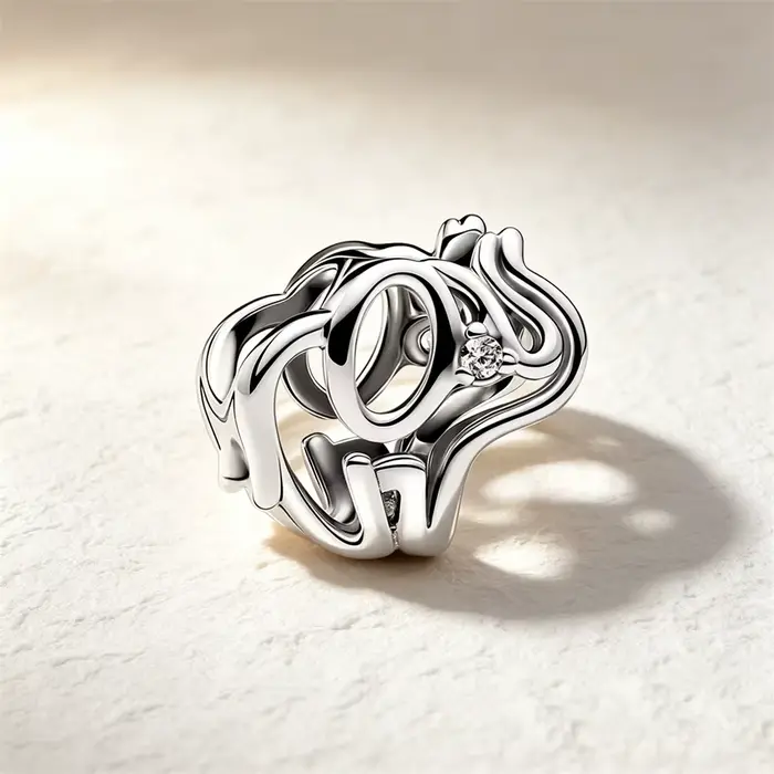 Perle breloque DIY en argent 925, motif dessin animé, bicolore or et argent, émail et zircon, compat
