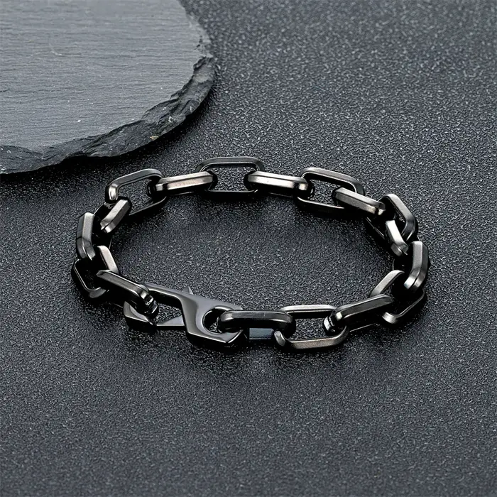 Breloque Simple Cuba O-chaîne Bracelet hommes femmes mode Dubai lien Punk Hip Hop acier inoxydable C