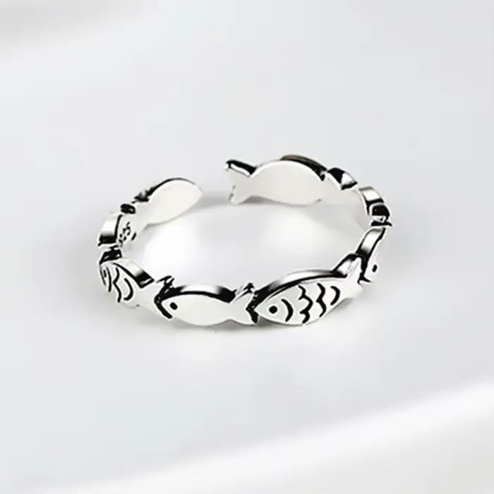 Bagues réglables en argent Sterling 925 pour femmes