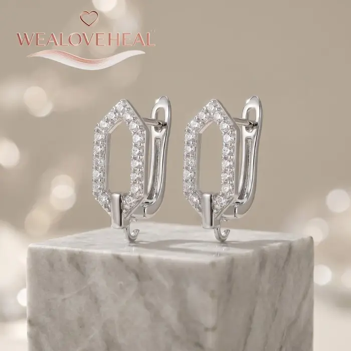 Crochets de boucles d'oreilles de luxe à fermoir levier