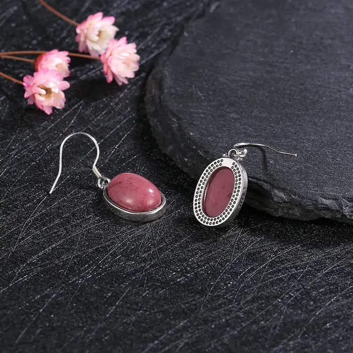 Boucles d'oreilles rétro œil de tigre pour femmes