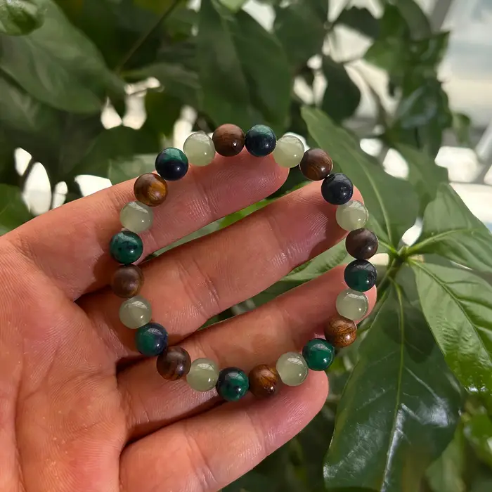 Bracelet en Bois Naturel Pour Attraction de Richesse et Prospérité Mode Homme Femme Occasion Spéciale