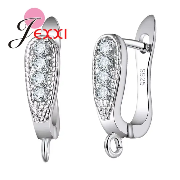 Boucles d'oreilles en cristal pour femmes, bijoux en argent Sterling 925 de haute qualité, accessoir