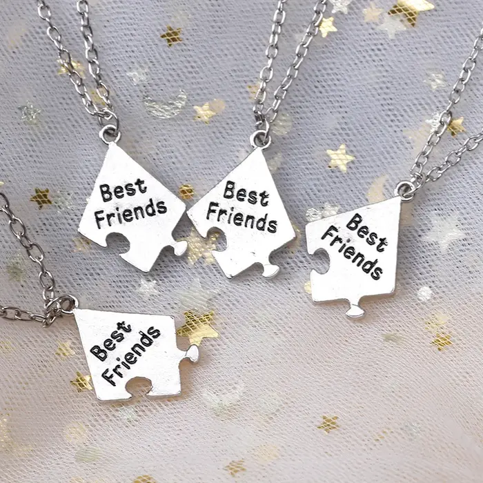 Collier pendentif Bff Chia Ship Letter pour homme et femme