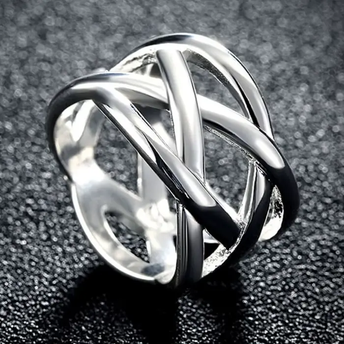 Bague Vintage en argent 2019 pour hommes et femmes, anneau rond ajouré, taille 6 7 8 9, cadeau de no