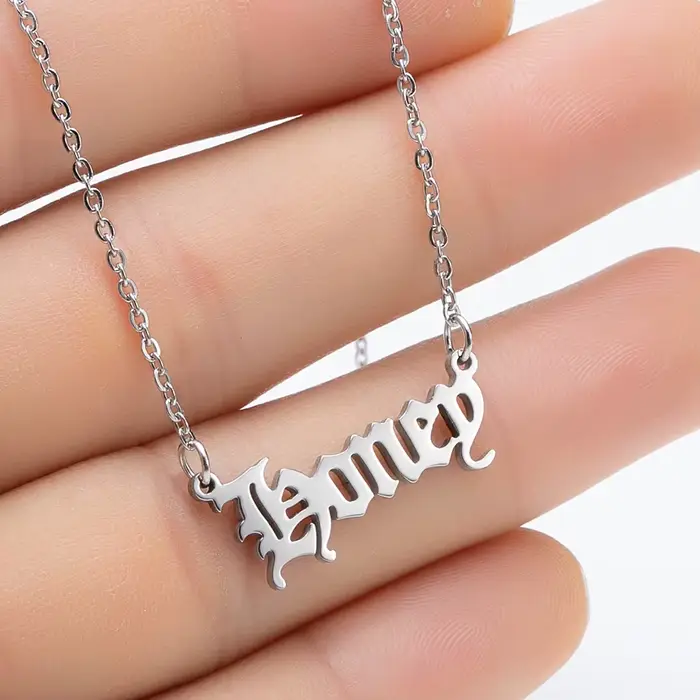 Collier avec 12 constellations en acier inoxydable, collier avec lettres du zodiaque, bélier, lion, 
