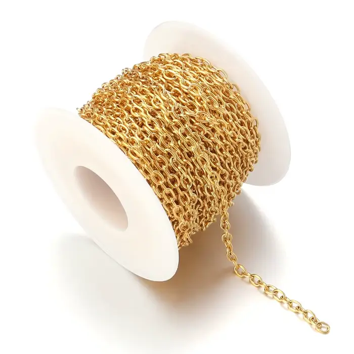 Louleur – chaîne de collier de haute qualité, chaînes croisées en vrac pour la fabrication de bijoux