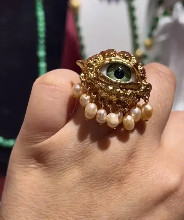 Boucles d'oreilles et bagues à Clip, bijoux à pampilles délicates de Style Baroque, tendance et exag