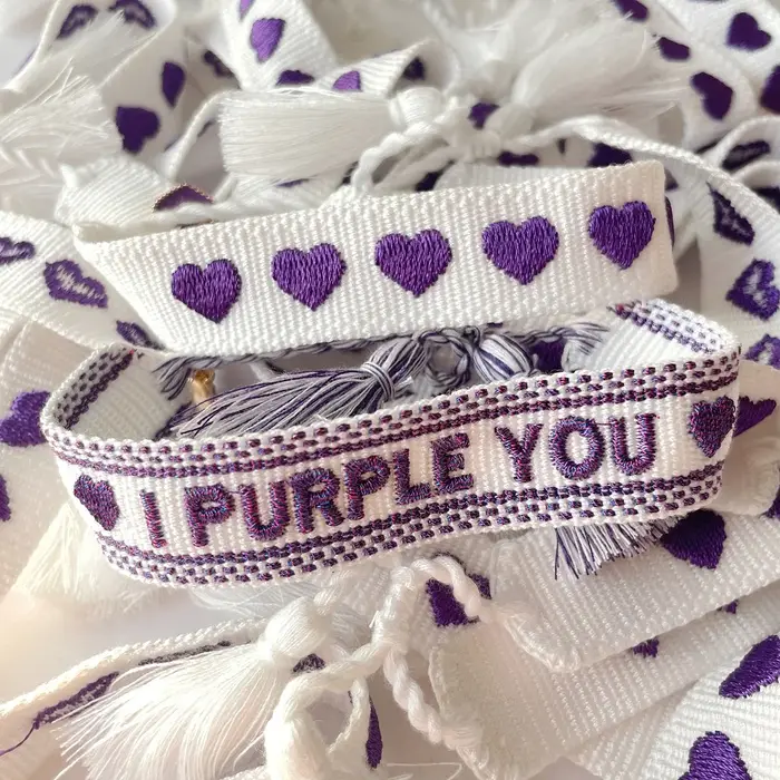 Bracelet tissé réglable avec coeurs et lettrage | Journée du printemps | Garçon avec Luv | FAKE LOVE Cadeau pour les