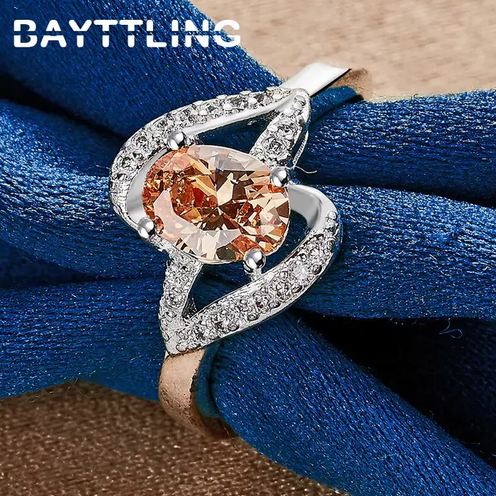 Bague en argent regardé 925 pour femme