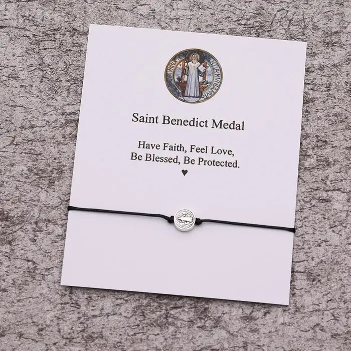 Bracelet de souhait de Saint Benoît pour femmes et hommes