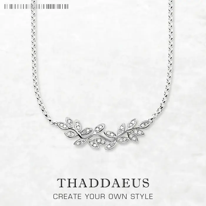 Collier feuilles vrilles, nouvelle chaîne à maillons, bijoux fins européens en argent sterling 925, 