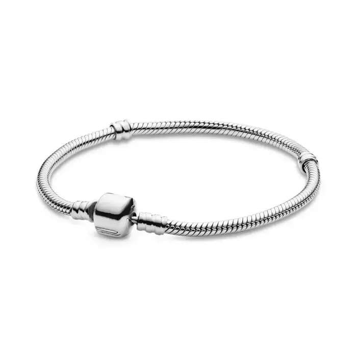 Bracelet en argent Sterling 925 pour femmes, cœur brillant, Moment, adapté aux bijoux à breloques or