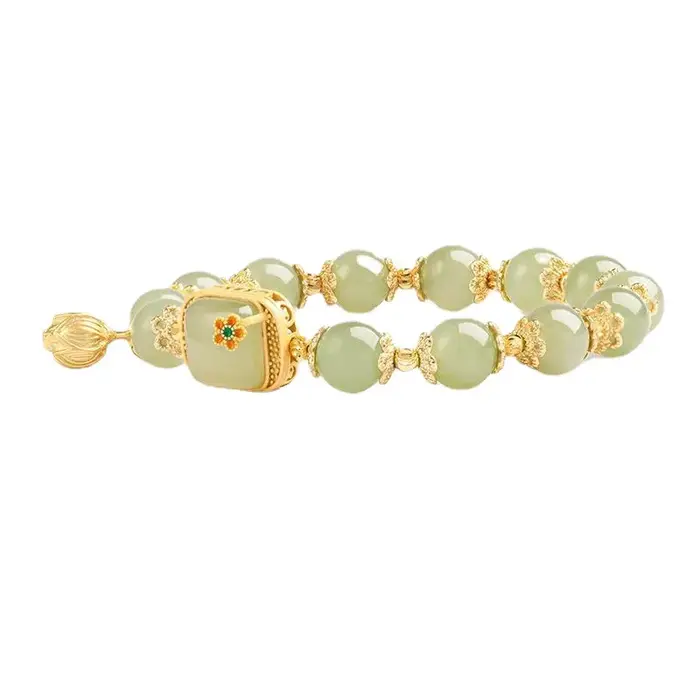 Bracelet en Jade Hetian naturel pour femmes