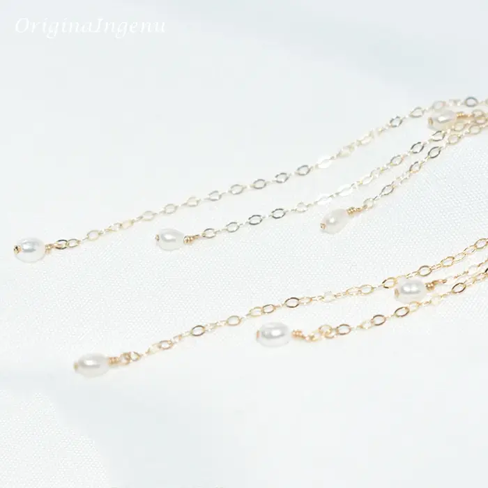 Boucles d'oreilles en perles d'eau douce naturelles or 14K bijoux vintage boho pour femmes occasions spéciales soirée fantaisie