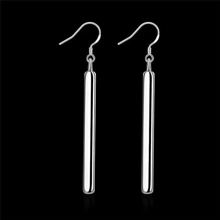 Boucles d'oreilles tendance en argent sterling 925 de haute qualité