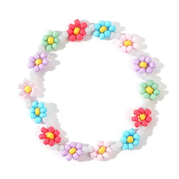 Bracelet de perles délicates pour femmes et filles, petit et mignon, détruire AndrFlower, empilé, ch