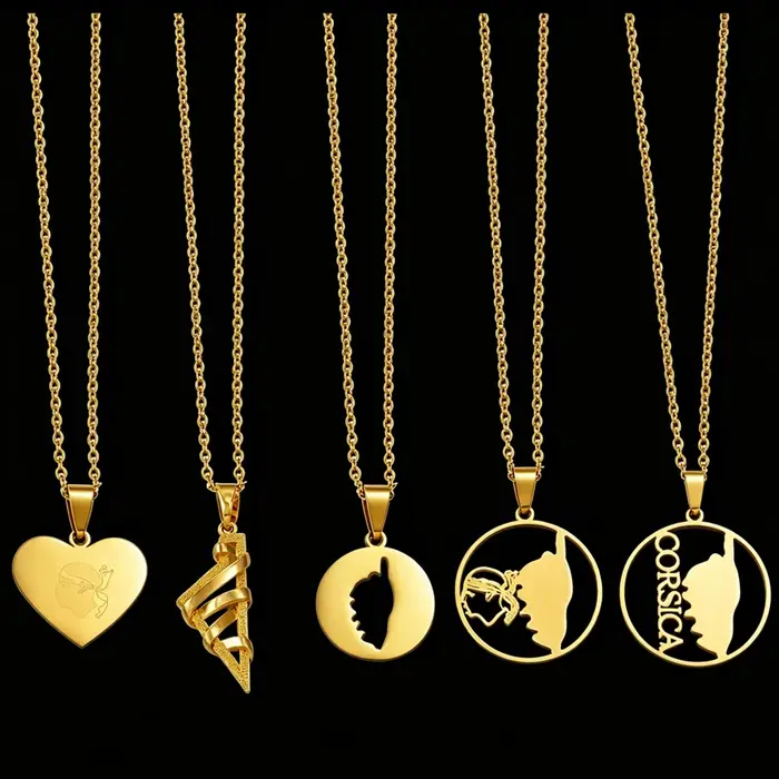 Colliers avec pendentif style Corse et Sardaigne pour femme